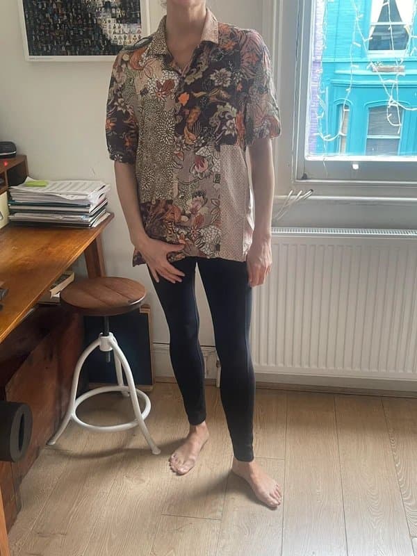 Bershka Bershka oversized print top