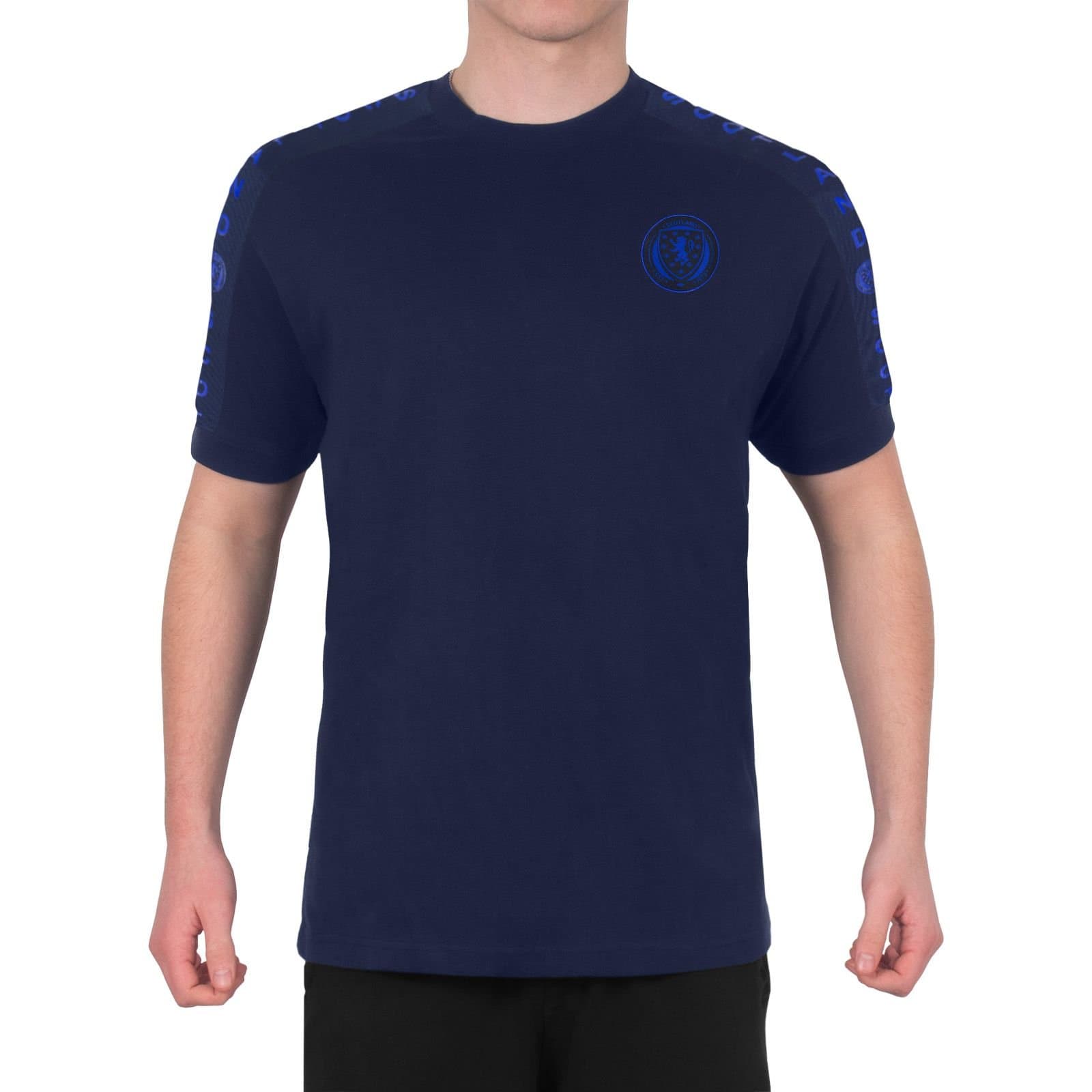 Scottish FA Scottish FA Men's Adults Cotton T-Shirt in Navy