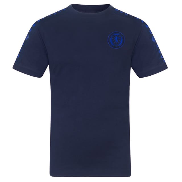 Scottish FA Scottish FA Men's Adults Cotton T-Shirt in Navy - 2