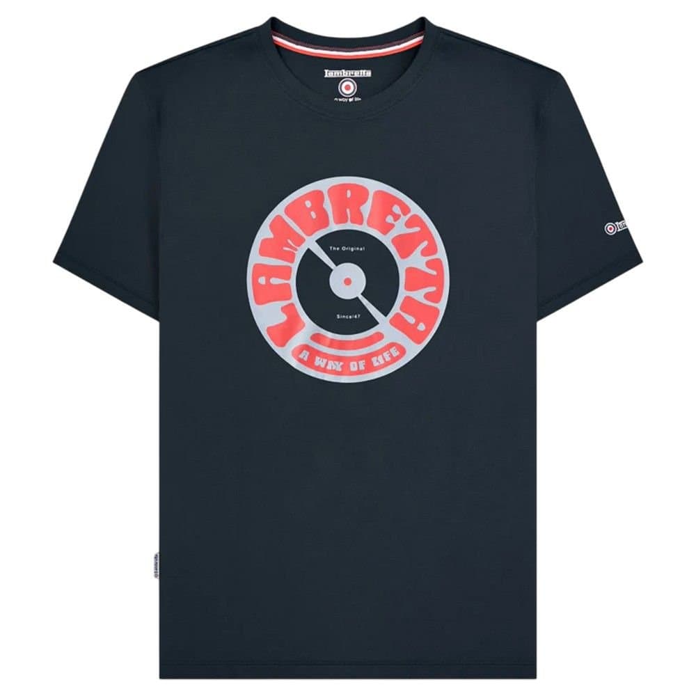 Lambretta Lambretta Men's Vinyl Rrd T-Shirt in Navy