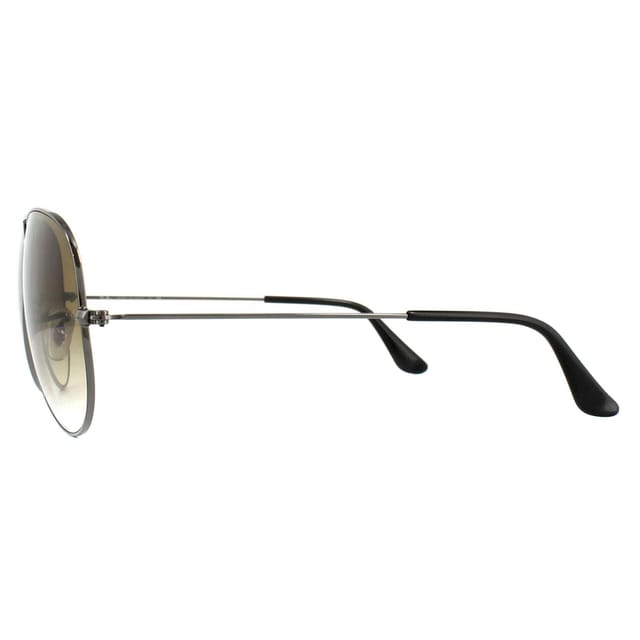 Ray-Ban Ray-Ban Men's Aviator Gunmetal Brown Gradient Sunglasses in Grey - 3