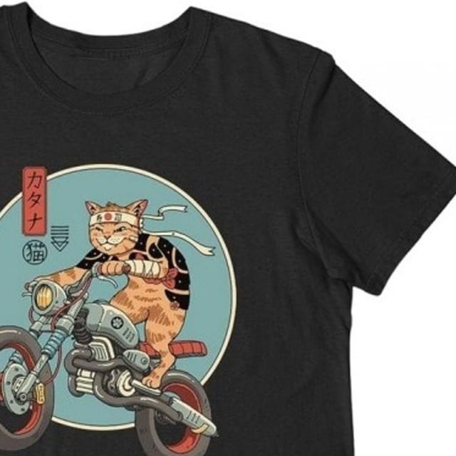 Vincent Trinidad Vincent Trinidad Men's Catana Motorcycle T-Shirt in Black - 2