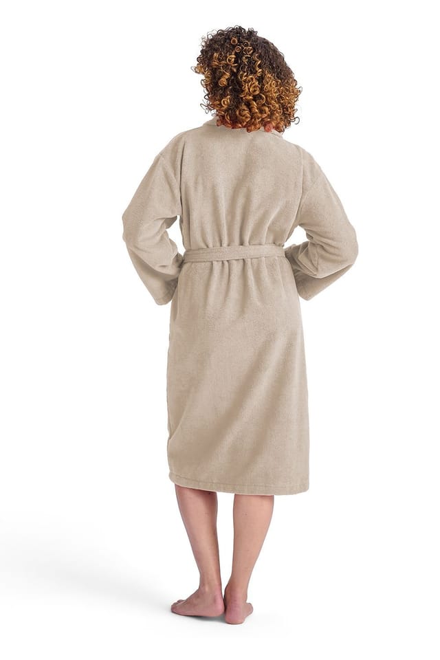 Christy CHRISTY Women's 'Supersoft Cosy' Plush Microvelour Bath Robe in Beige - 2