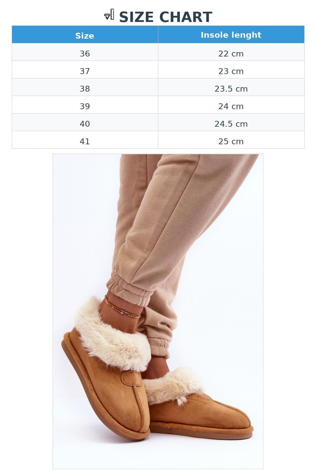 Love Lace Love Lace Women's Slip On Fur Lined Suede Home Slippers Non Slip Low Platform in Brown - 4