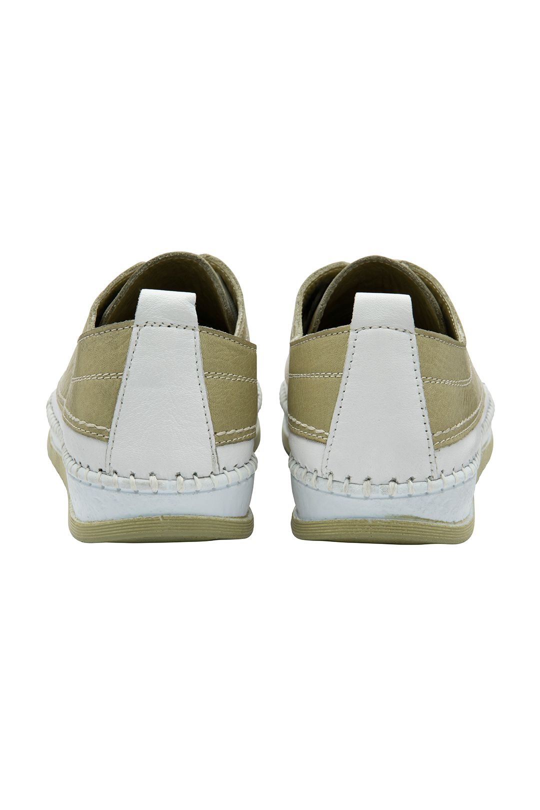 Lotus Lotus Women's 'Rimini' Leather Lace-Up Shoes in Green - 3