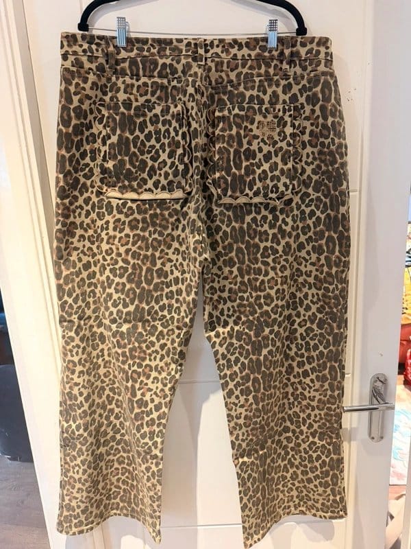 Never Fully Dressed Leopard Print Jeans Size 20