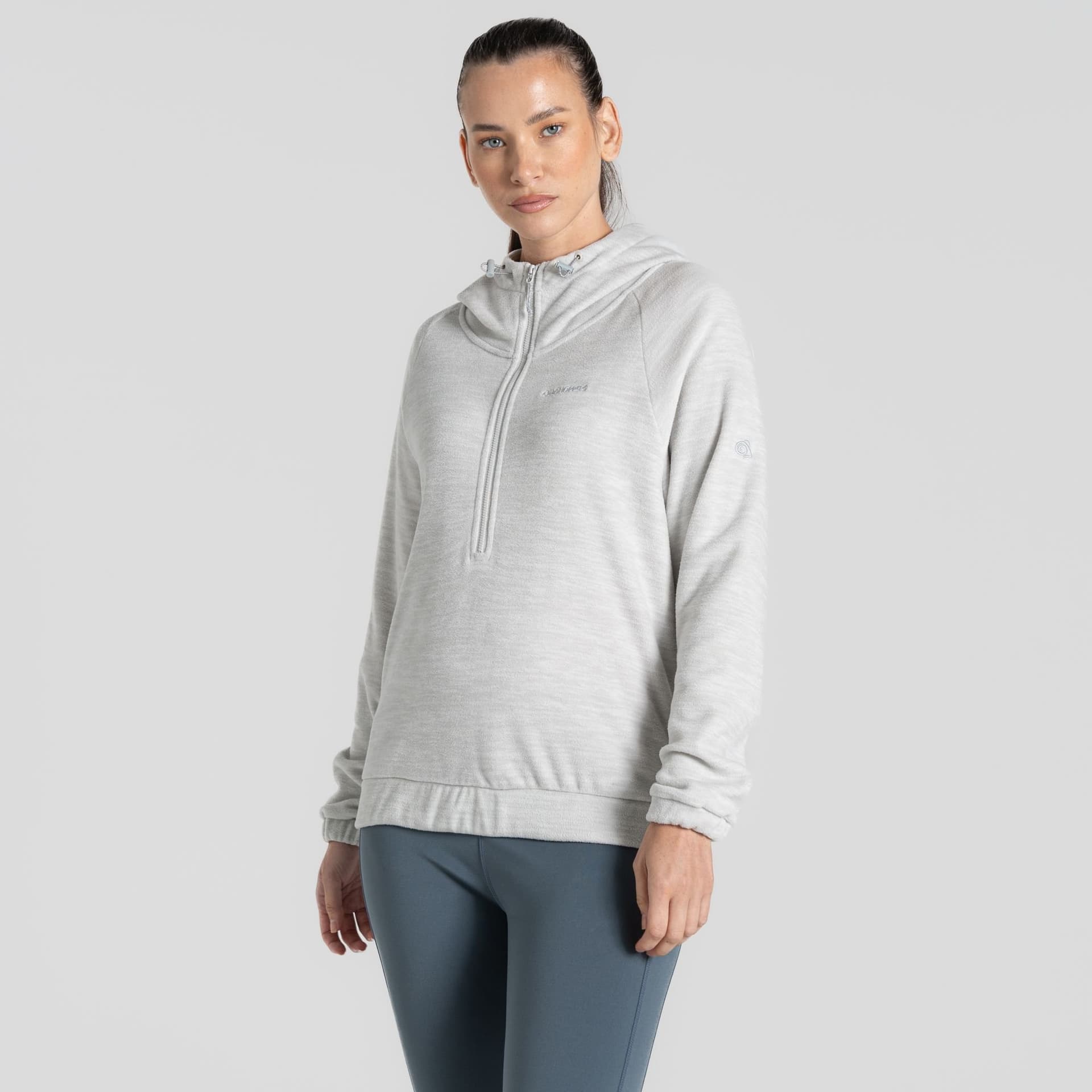 Craghoppers Craghoppers Women's Esk' Hooded Half Zip Fleece in Dark Grey
