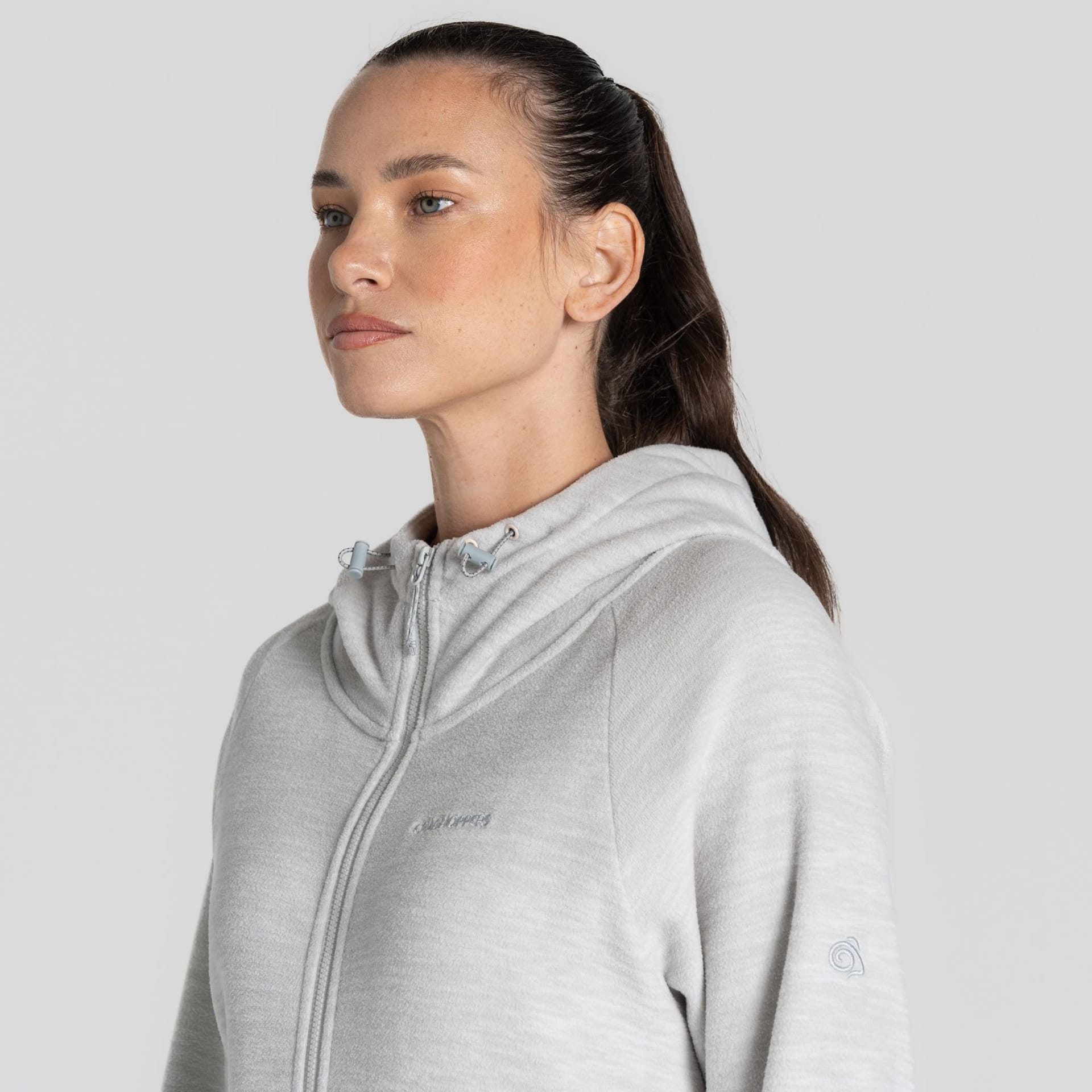 Craghoppers Craghoppers Women's Esk' Hooded Half Zip Fleece in Dark Grey - 4