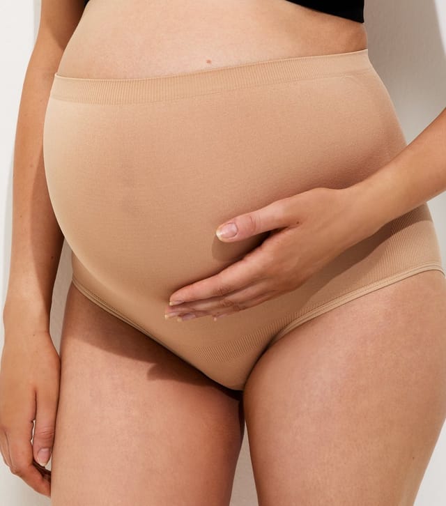New Look Women's Maternity Tan High Waist Over Bump Briefs New Look - 2