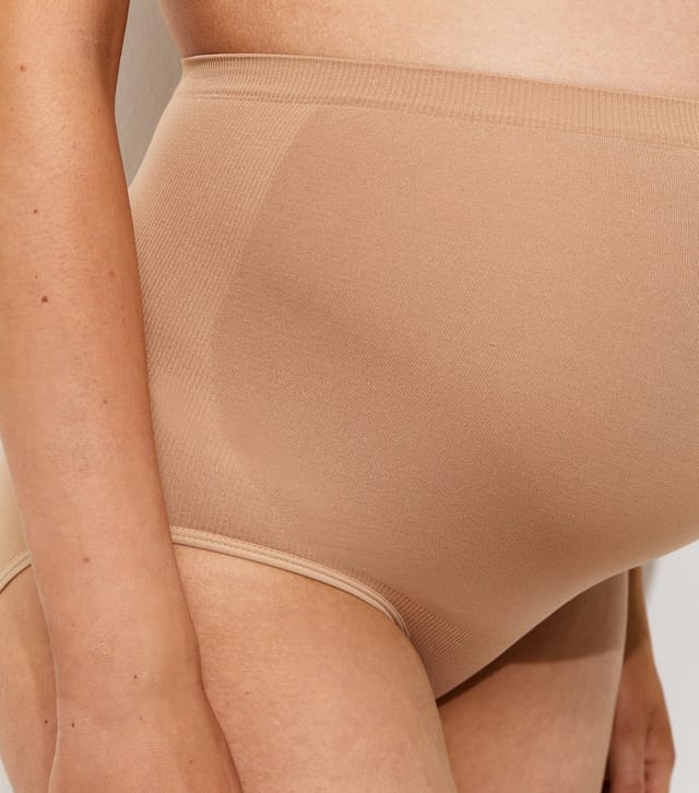 New Look Women's Maternity Tan High Waist Over Bump Briefs New Look - 3