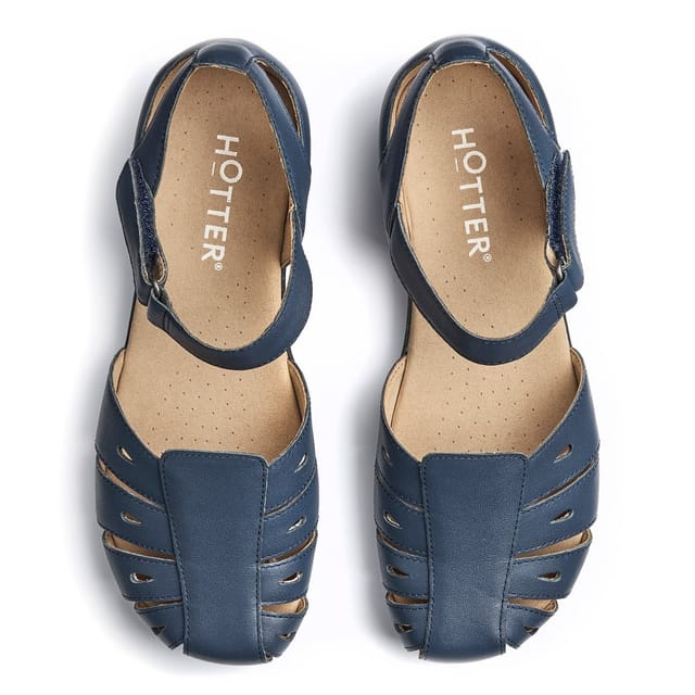 Hotter Hotter Women's 'May' Fisherman Sandals in Navy - 3