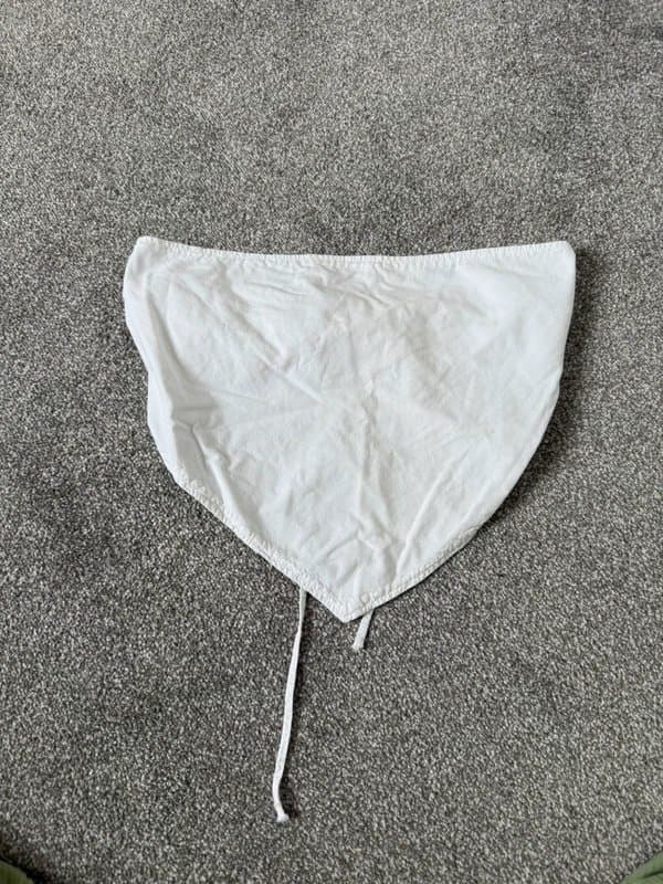 Zara Zara White Hankerchief Crop Top