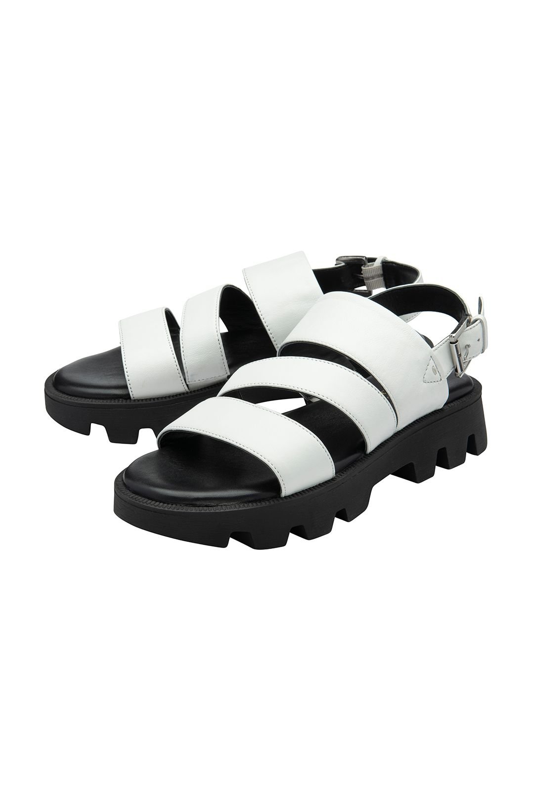 Lotus Lotus Women's 'Xena' Leather Slingback Sandals in White - 2