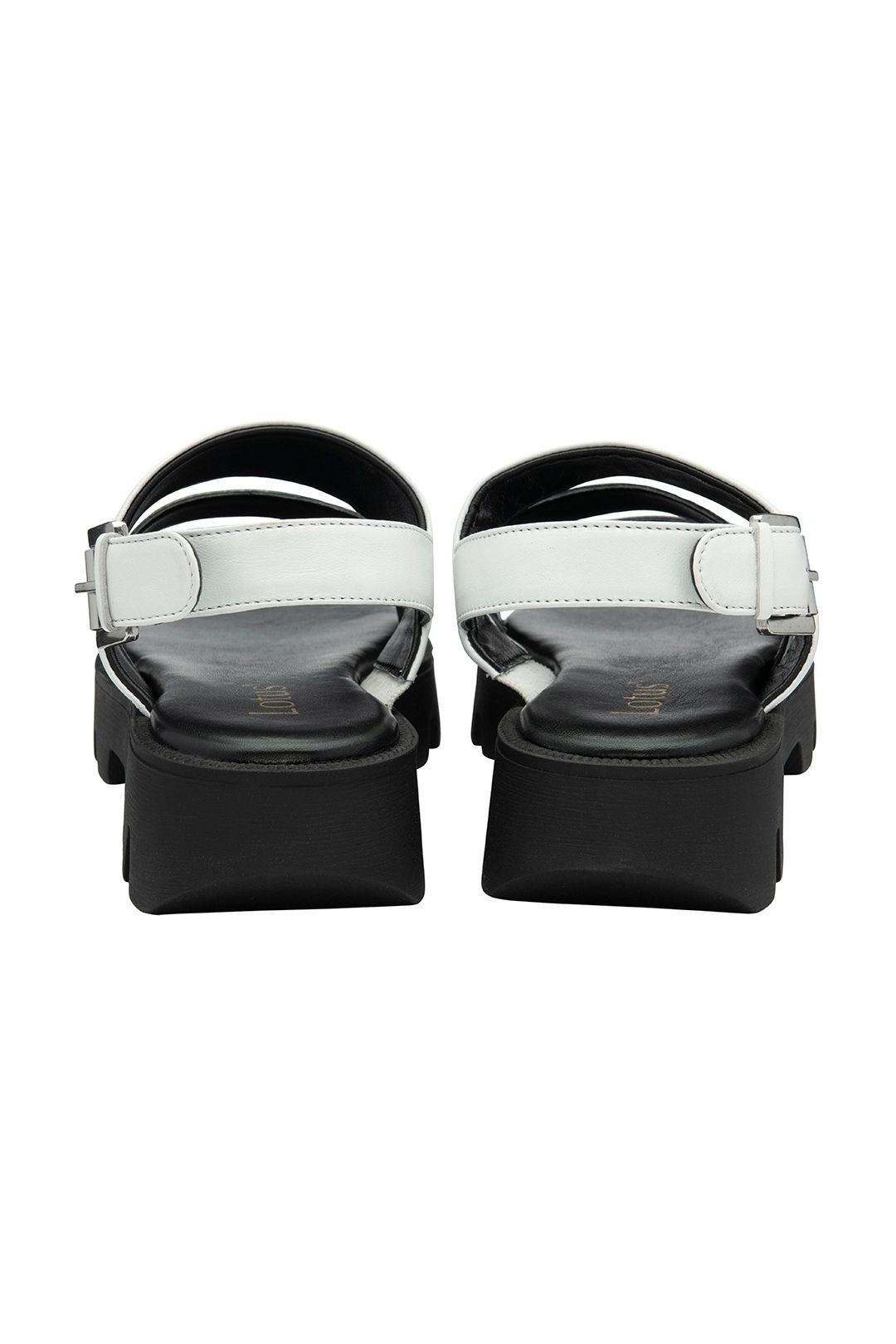 Lotus Lotus Women's 'Xena' Leather Slingback Sandals in White - 3