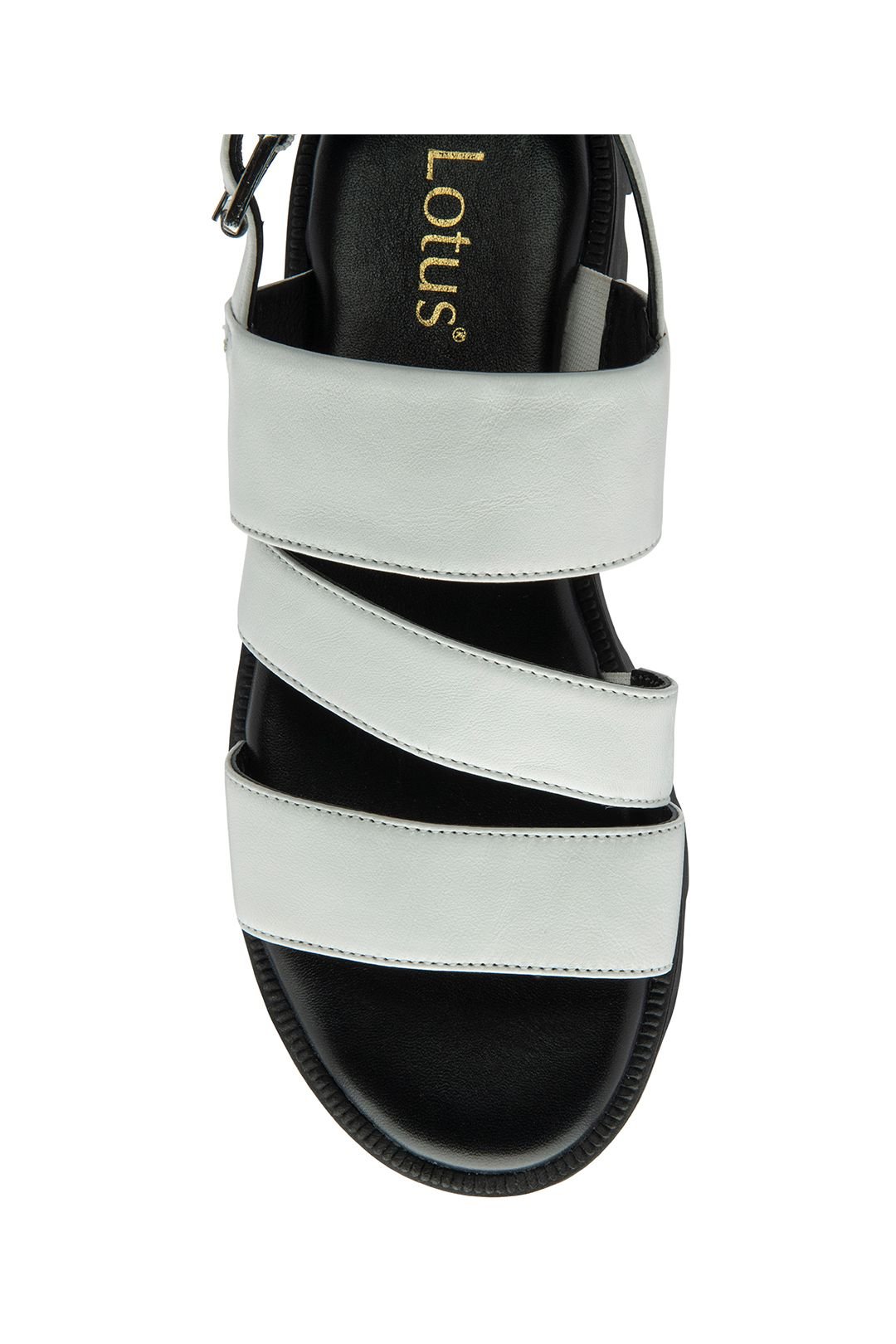 Lotus Lotus Women's 'Xena' Leather Slingback Sandals in White - 4