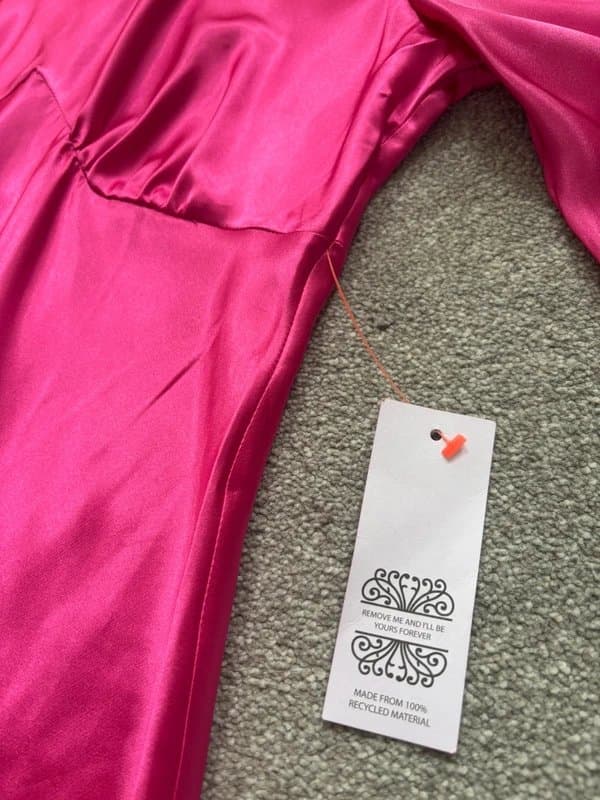 Never Fully Dressed Never Fully Dressed Cerise pink satin dress