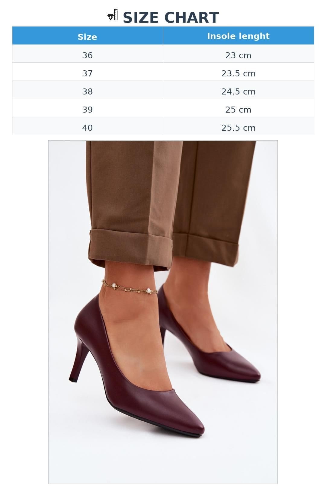 Love Lace Love Lace Women's High Heels Comfortable Elegant Evening Pumps for Parties in Burgundy - 4