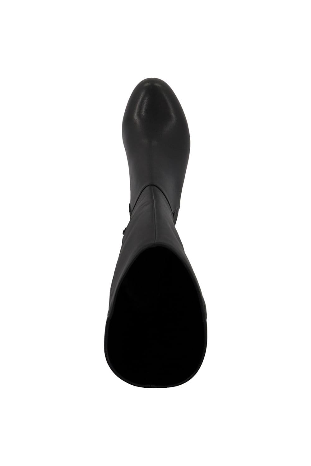 Dune London Dune London Women's Wide Fit 'Tayla' Leather Knee High Boots in Black - 4