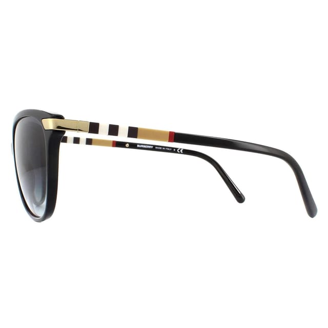 Burberry Burberry Women's Cat Eye Black With Gold Detailing Grey Gradient BE4216 Sunglasses - 3