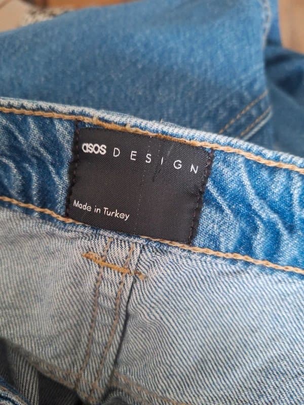 ASOS Asos wide leg denim jeans trousers size 12
