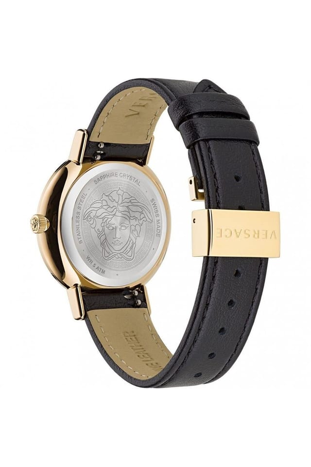 Versace Versace Women's VE3D00322 Greca 36mm Quartz Watch in Black - 3