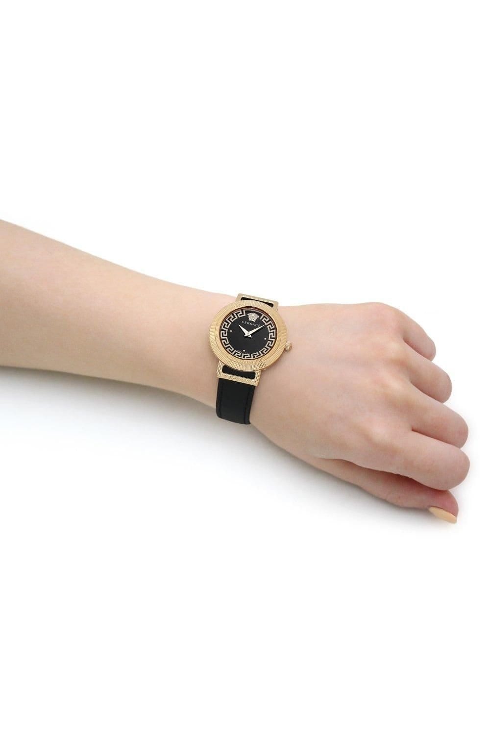 Versace Versace Women's VE3D00322 Greca 36mm Quartz Watch in Black - 4