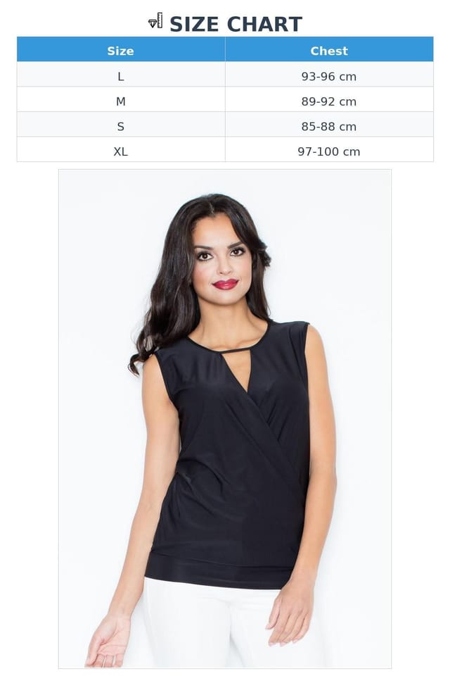 Love Lace Love Lace Women's Sleeveless Elegant Cutout Blouse with Drawstring in Black - 3