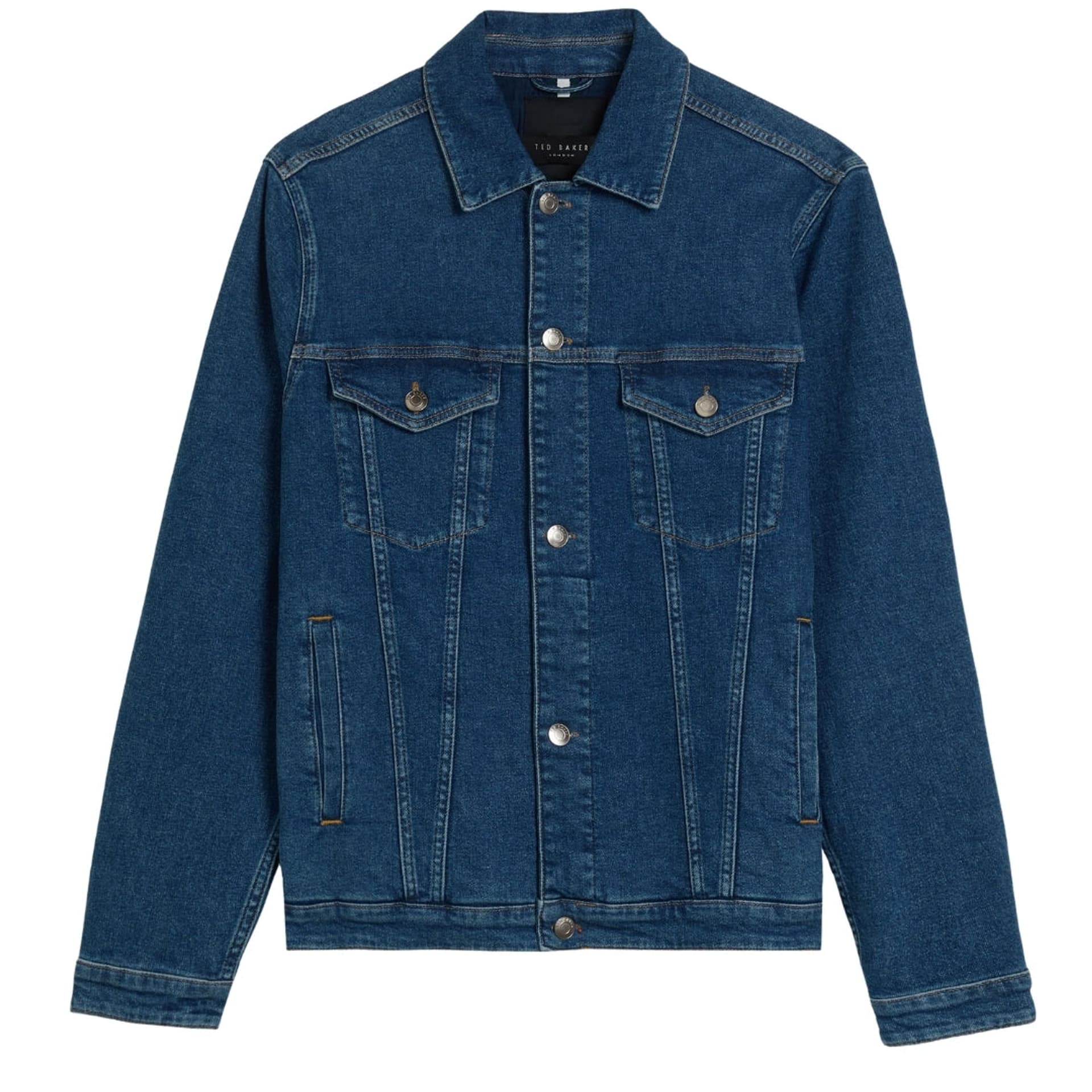 Ted Baker Ted Baker Men's Brisban Regular Fit Trucker Jacket in Blue