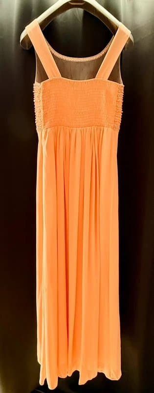 Flam Mode Flam Mode Paris Embellished Peach Maxi Dress – 2XL/3XL – Brand New with Tags
