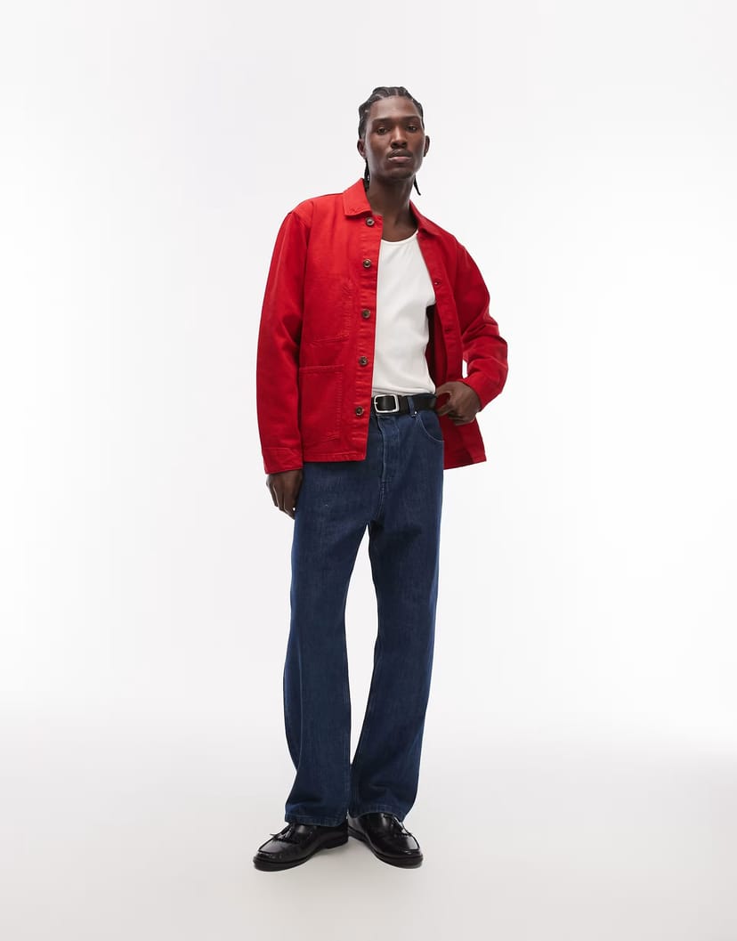 ASOS Tommy Hilfiger chore jacket in red - 1