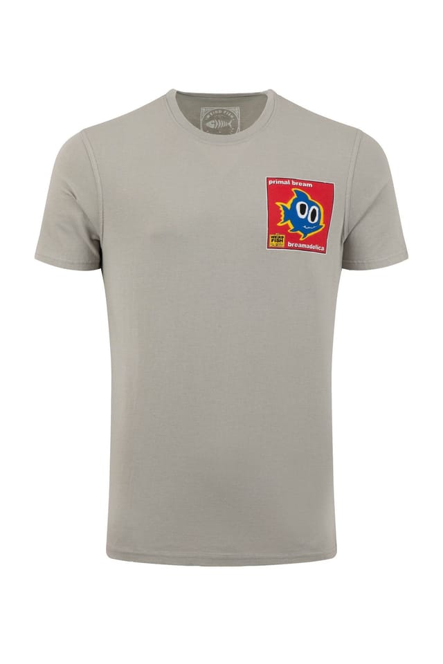Weird Fish Weird Fish Men's Primal Bream Artist T-Shirt in Light Grey - 2