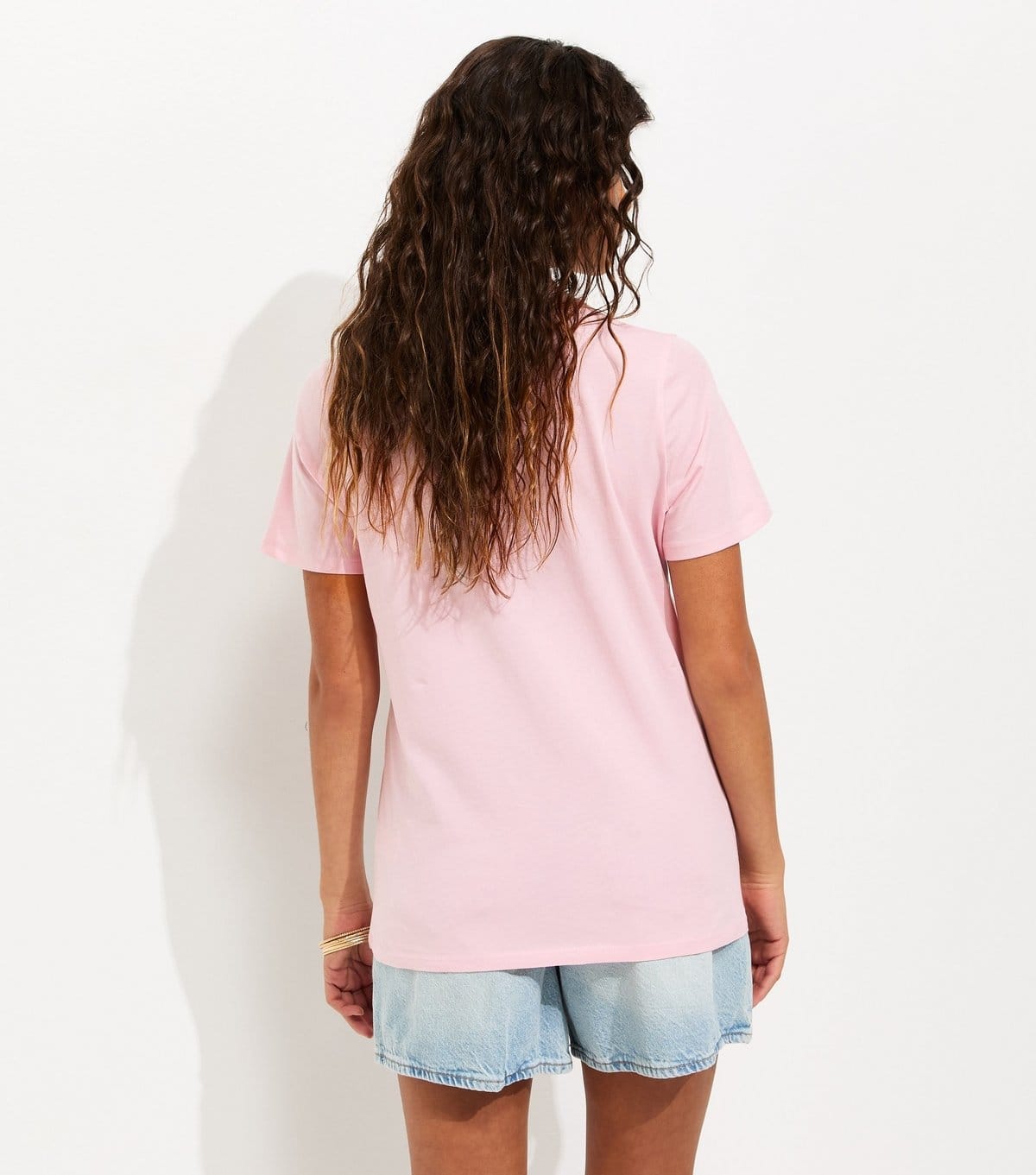 New Look Women's Light Pink Cotton Crew Neck T-Shirt New Look - 4