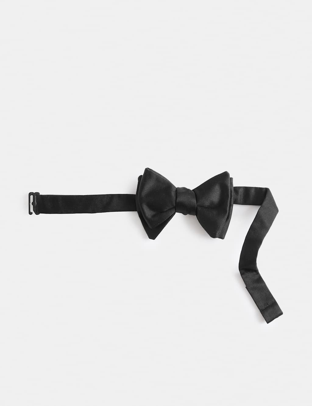 Marks & Spencer M&S Pure Silk Self Bow Tie Black