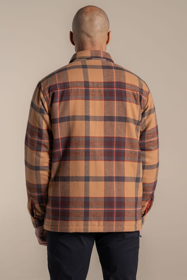 Craghoppers Craghoppers Men's Burnbank Check Insulating Overshirt in Brown - 2