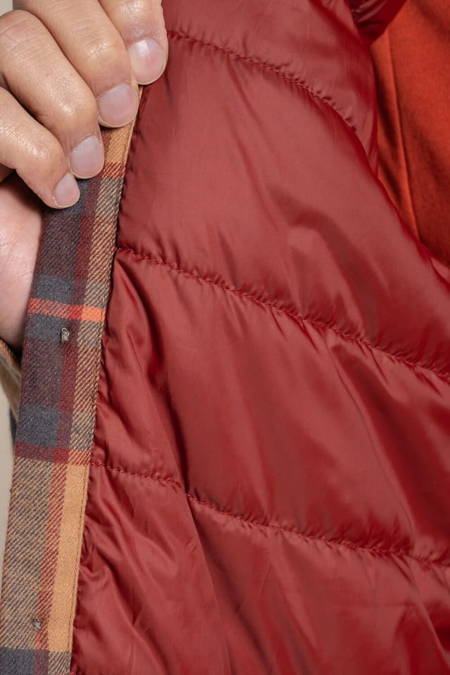 Craghoppers Craghoppers Men's Burnbank Check Insulating Overshirt in Brown - 3