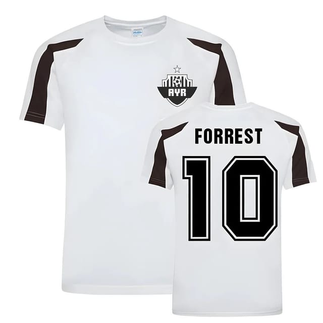Ayr United Ayr United Men's Alan Forrest Sports Training Jersey in White - 2