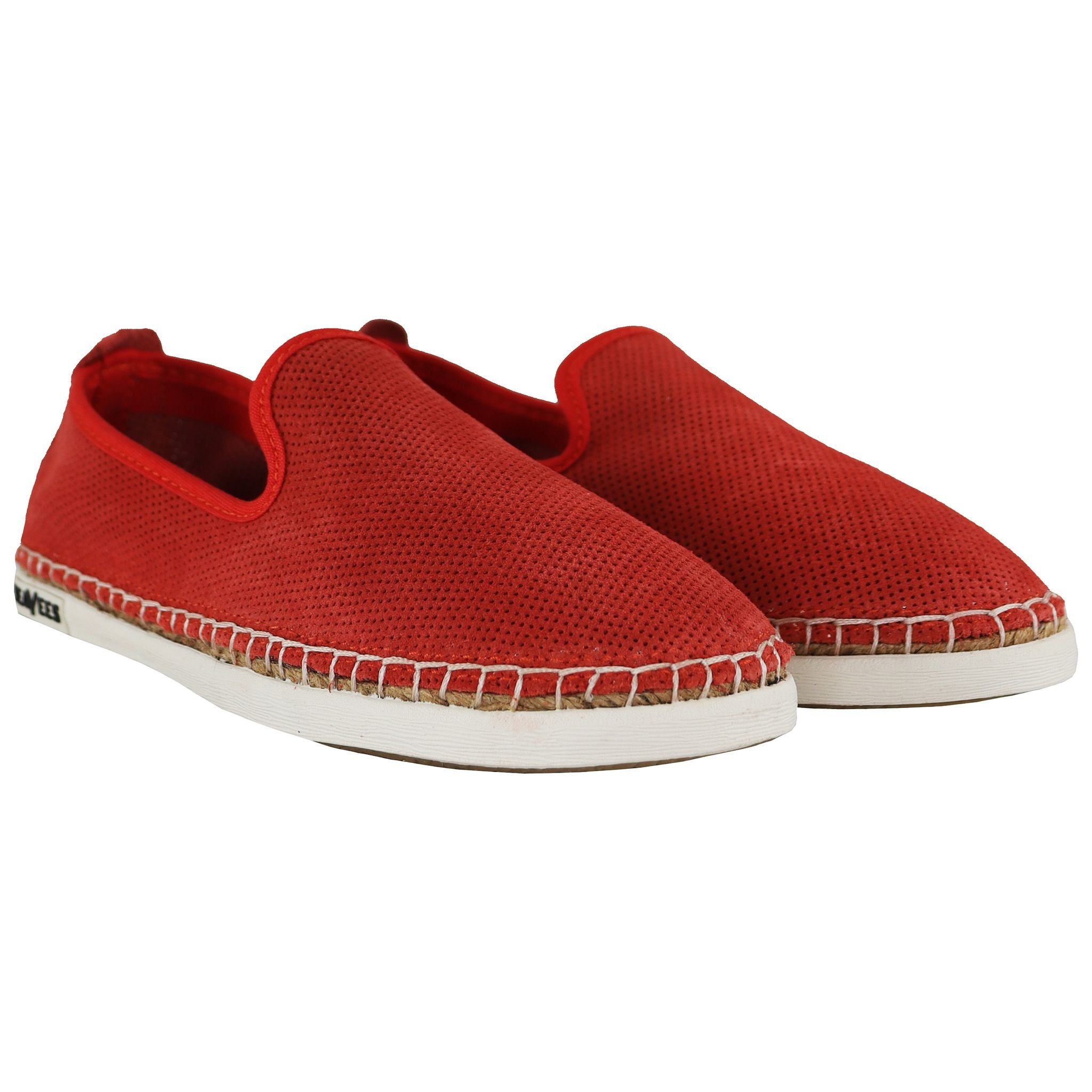 Seavees Seavees Women's Ocean Park Slip-On Red Suede Leather Shoes - 2