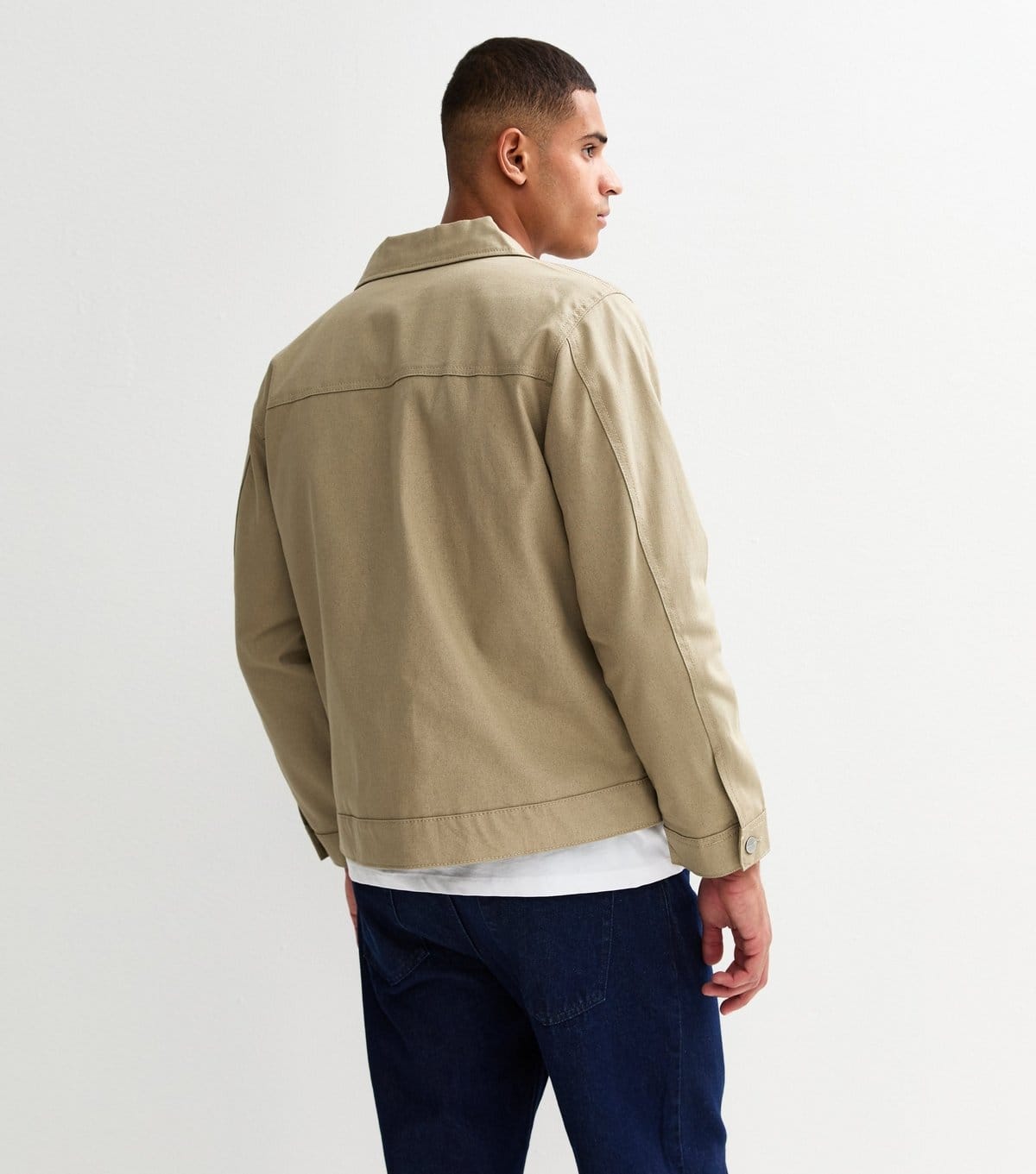 jack & jones Men's Stone Collared Jacket Jack & Jones New Look - 4