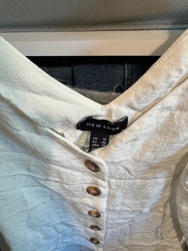 New Look New look white buttoned cami top