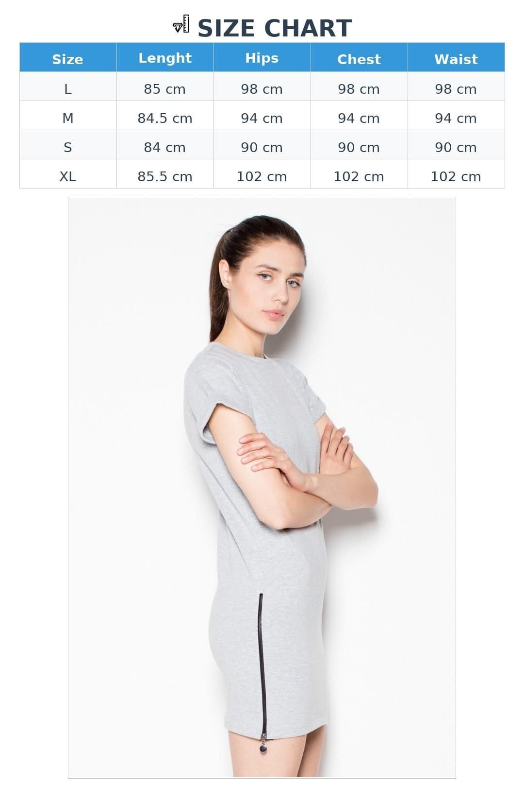 Love Lace Love Lace Women's Sweatshirt Knit Side Zipper Dress in Grey - 4