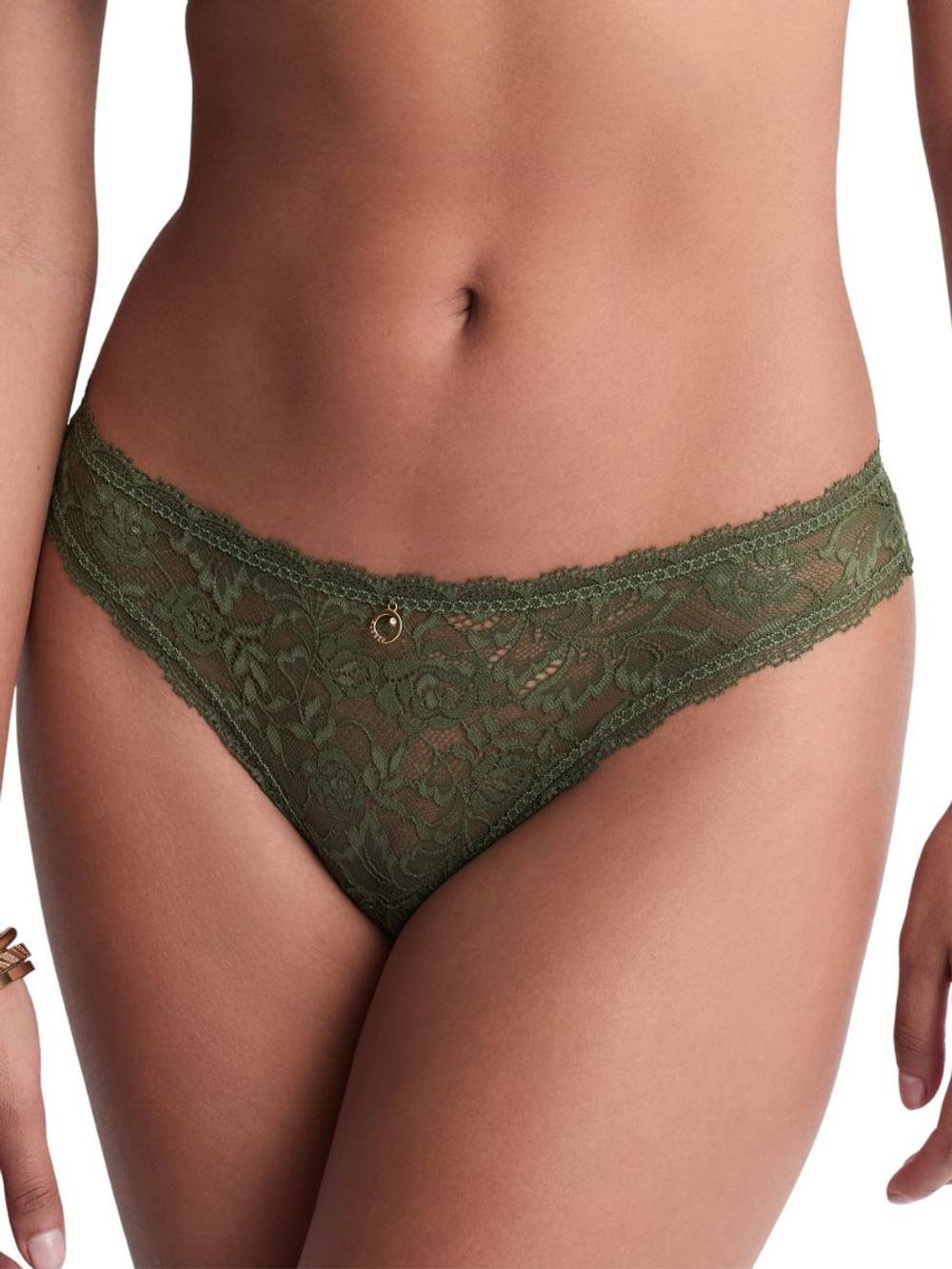 Aubade Aubade Women's Rosessence Care Tanga in Green - 2