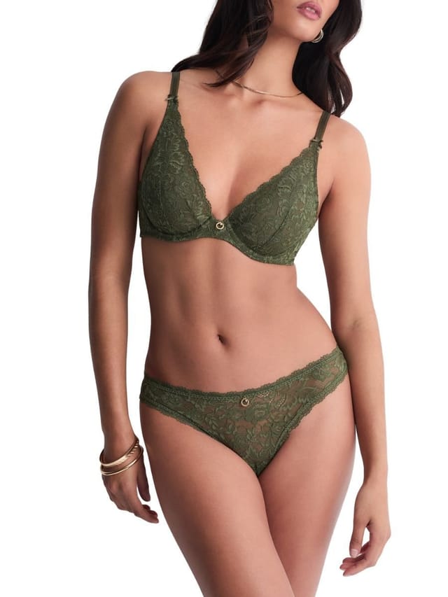 Aubade Aubade Women's Rosessence Care Tanga in Green - 3