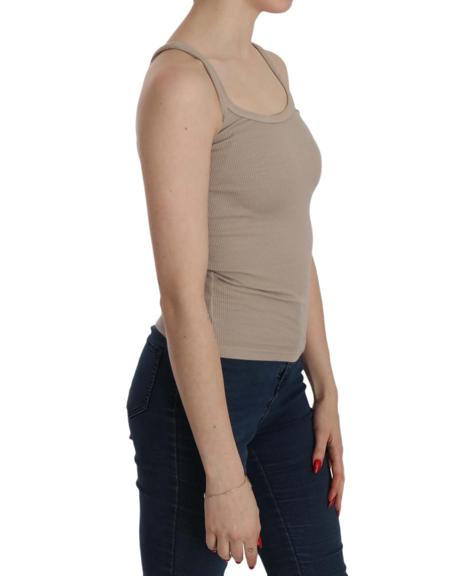 PINK MEMORIES PINK MEMORIES Women's Brown Sleeveless Spaghetti Strap Top Blouse - 4