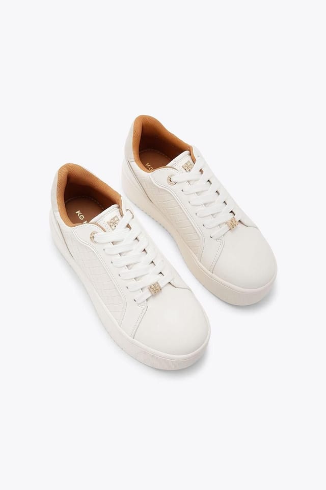 KG Kurt Geiger KG Kurt Geiger Women's 'Lighter Weave' Trainers in White - 2
