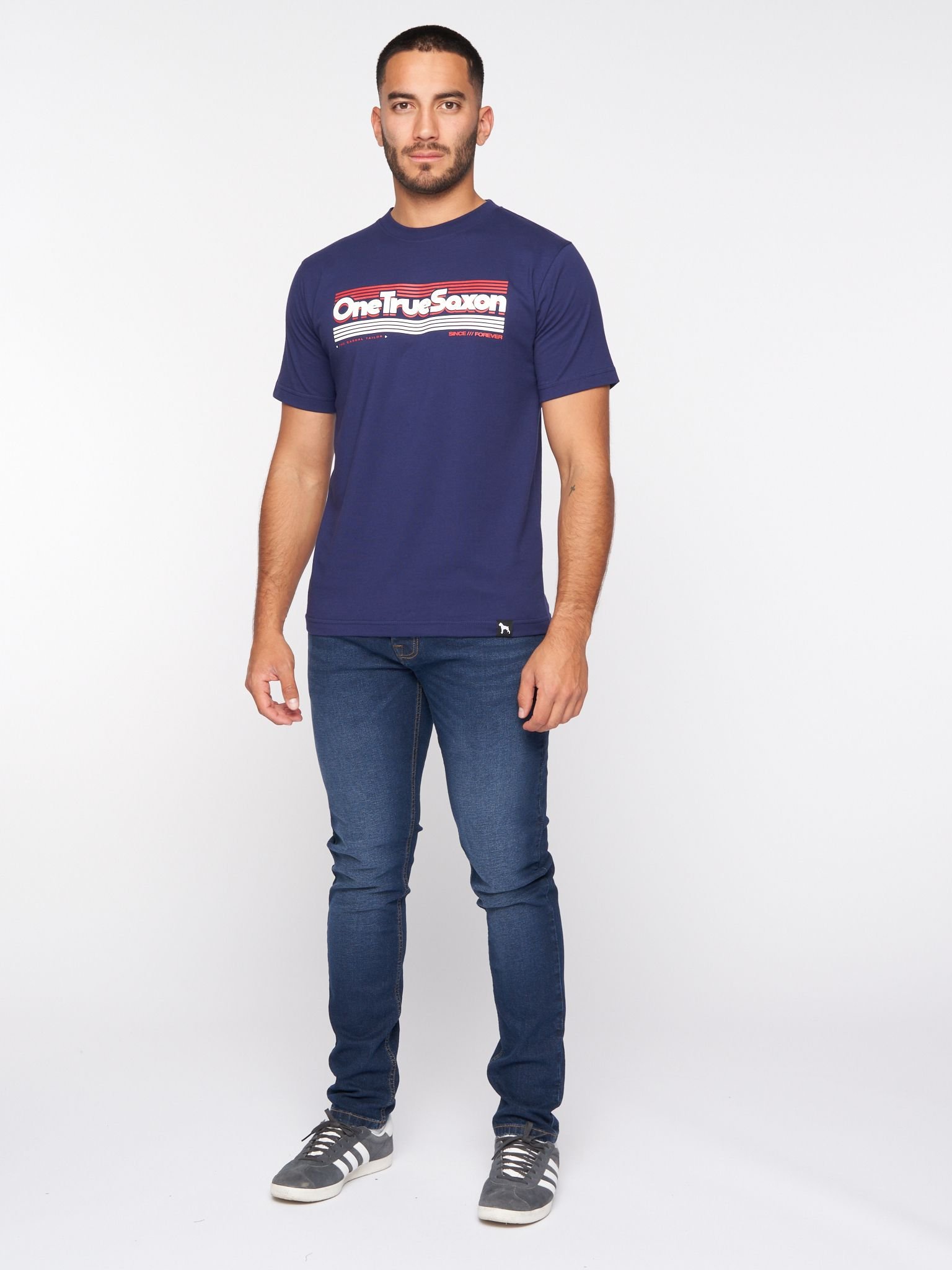 One True Saxon One True Saxon Men's Forever T-Shirt in Navy - 3