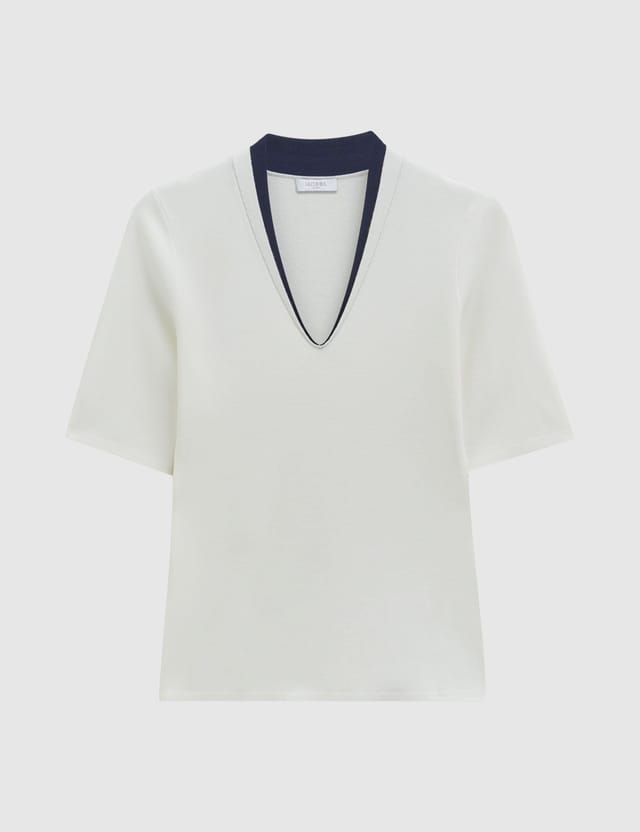 Hobbs London Hobbs London Women's Scarlett Knitted Top in Off-White - 2