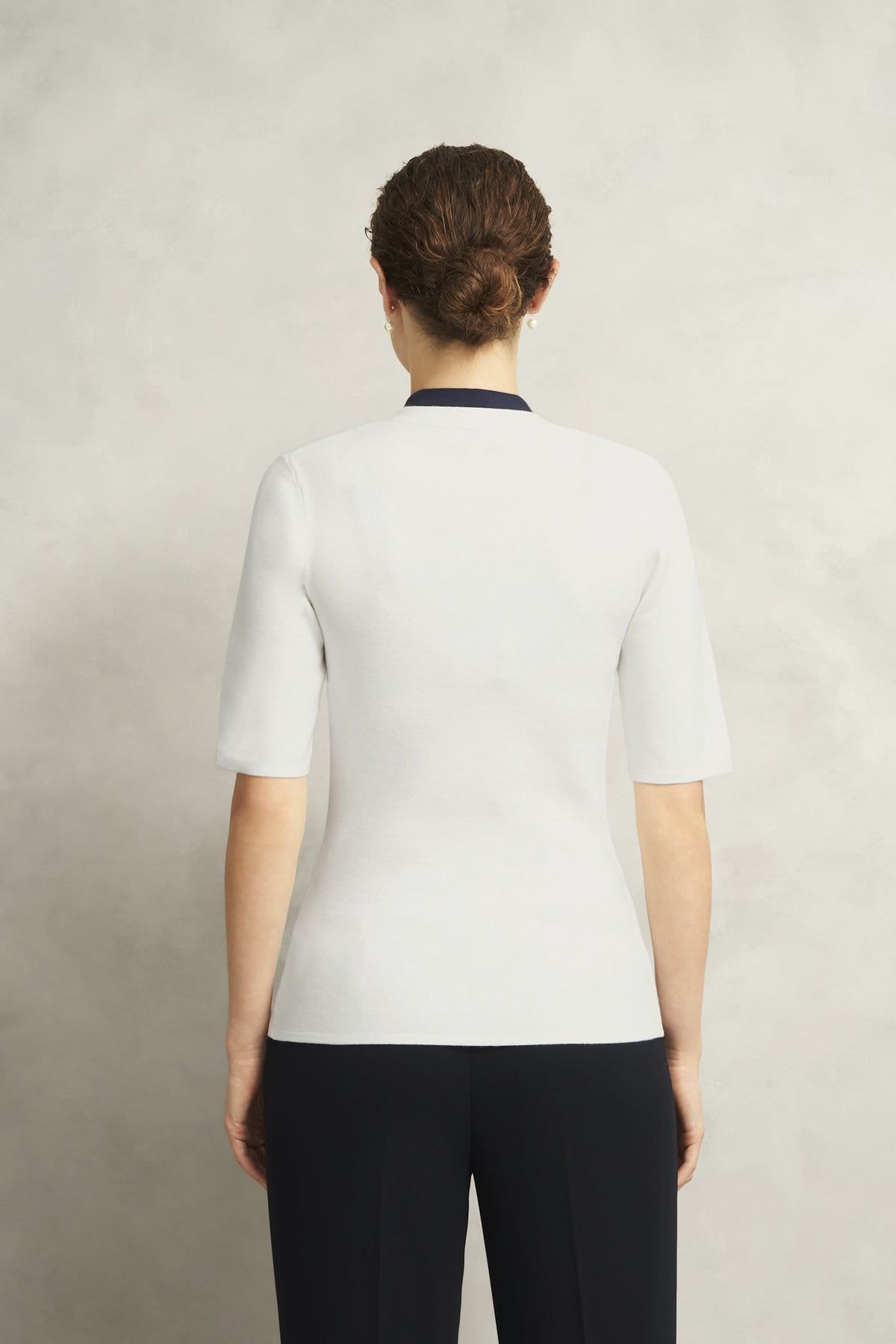 Hobbs London Hobbs London Women's Scarlett Knitted Top in Off-White - 4