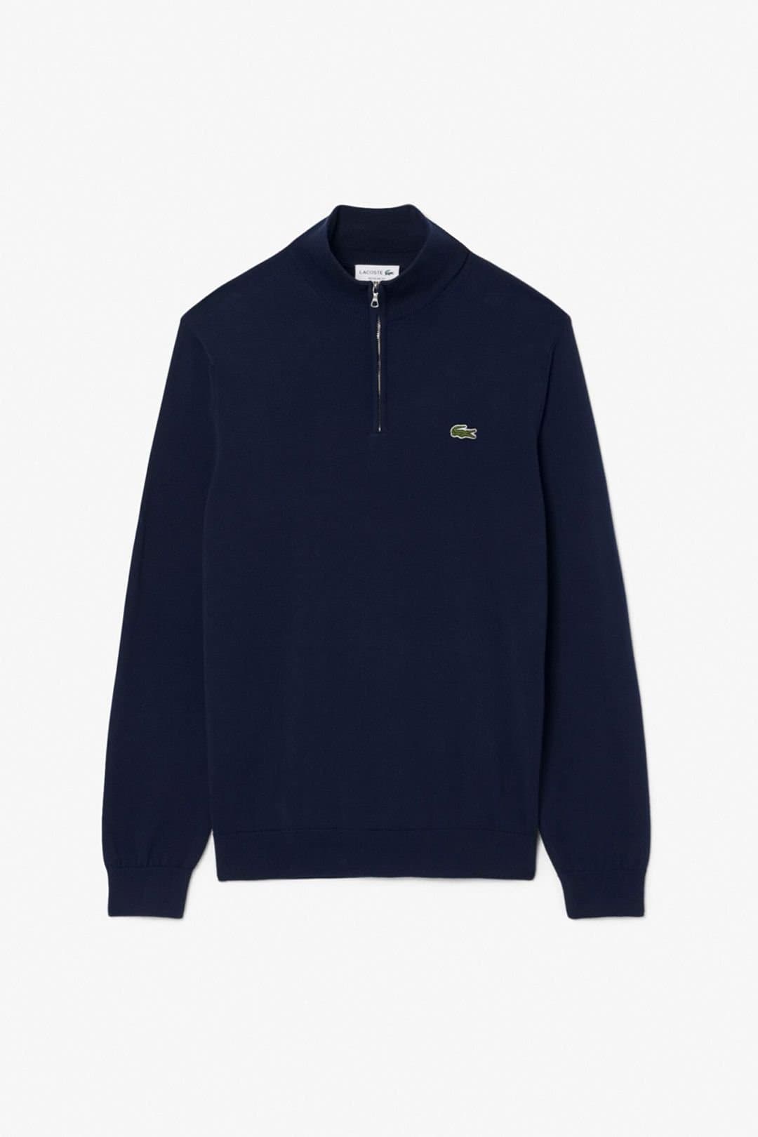 Lacoste Lacoste Men's Quarter Zip Knit Jumper Navy Blue