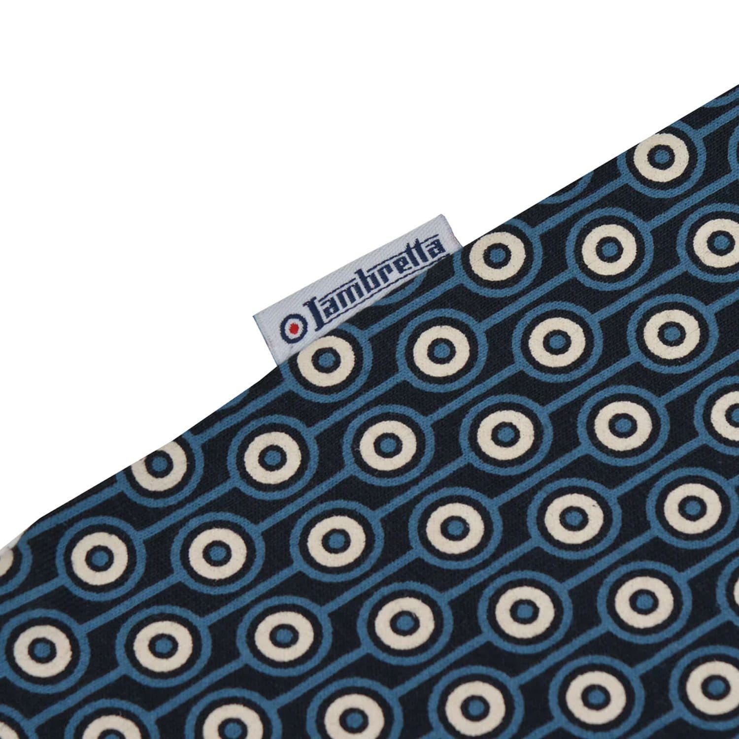 Lambretta Lambretta Men's Roundel Geometric Polo Shirt in Navy - 4