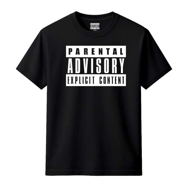 Parental Advisory Parental Advisory Men's Explicit Content T-Shirt in Black - 2